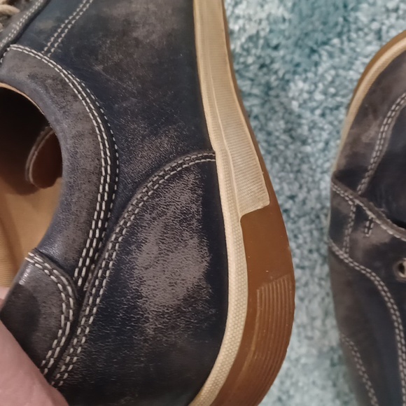 COLE HAAN Men's Blue Leather Sneakers size 9 M - Picture 6 of 16